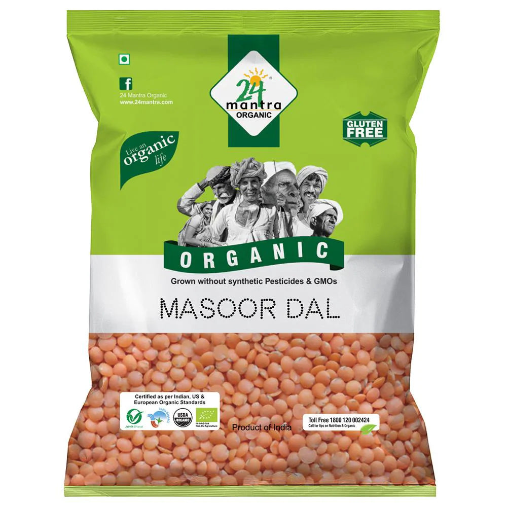 24 Mantra Organic Masoor Dal 500g