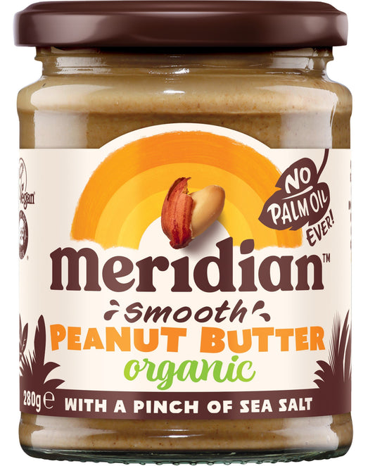 Meridian Organic Smooth Peanut Butter 280 g