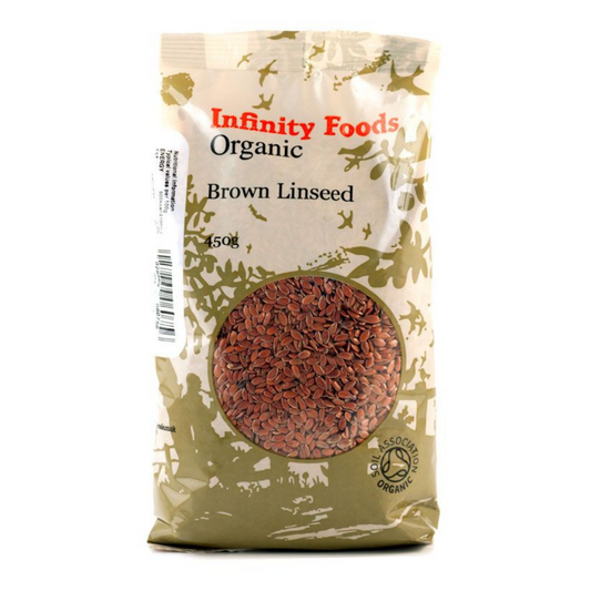 Infinity Foods Organic Flaxseeds (Brown Linseed) 450g